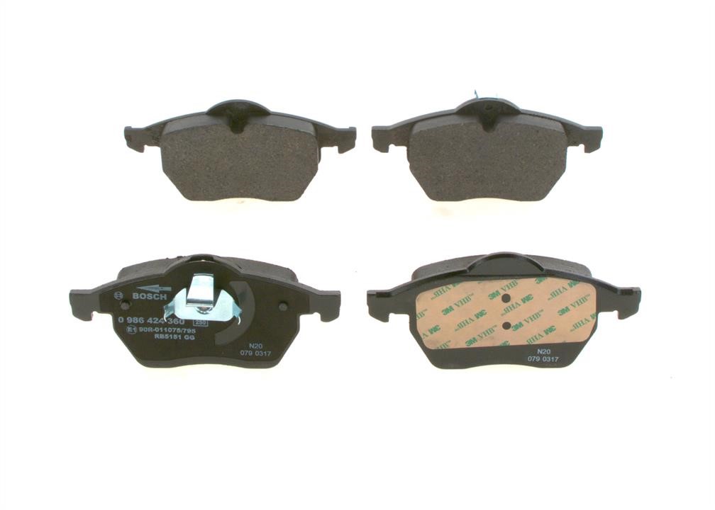 Bosch F 026 000 088 Brake Pad Set, disc brake F026000088