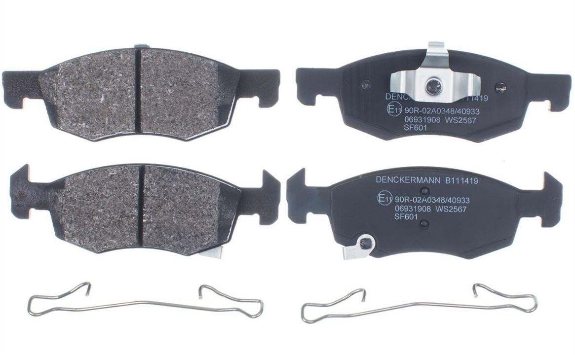 Denckermann B111419 Brake Pad Set, disc brake B111419