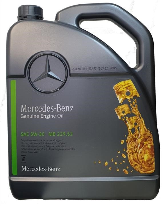 Engine oil Mercedes MB 229.52 5W-30, 5L Mercedes 5W30MB229525L