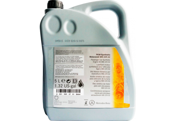 Mercedes Engine oil Mercedes MB 229.52 5W-30, 5L – price [object Object] PLN