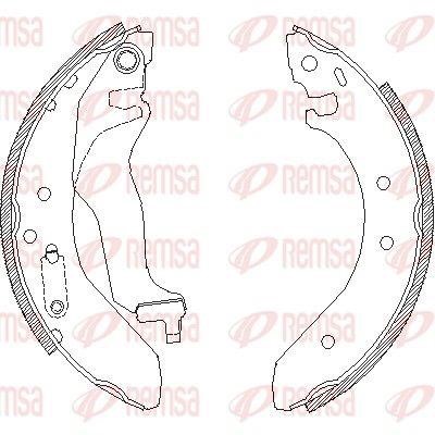 Remsa 3400.00 Brake shoe set 340000 340000 Remsa Brake shoe set