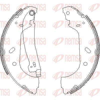 Remsa 3417.00 Brake shoe set 341700