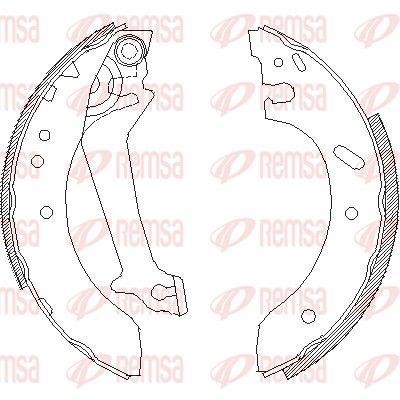 Remsa 3670.02 Brake shoe set 367002