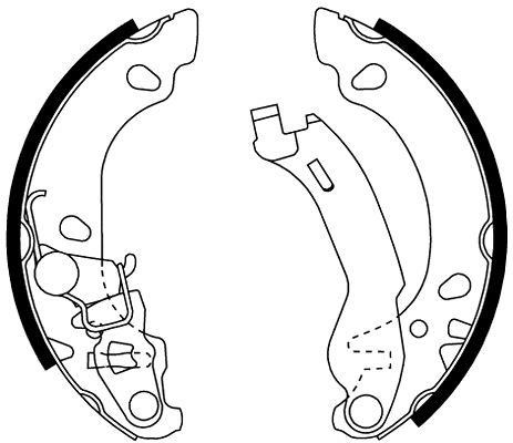 Remsa 3138.01 Brake shoe set 313801