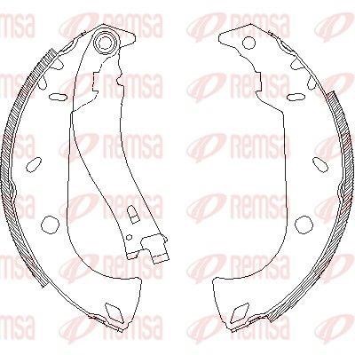  3180.02 Brake shoe set 318002