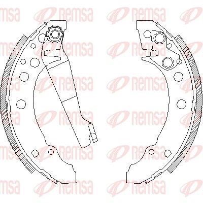 Remsa 3045.01 Brake shoe set 304501