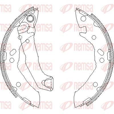 Remsa SPK 3117.00 Brake shoe set SPK311700