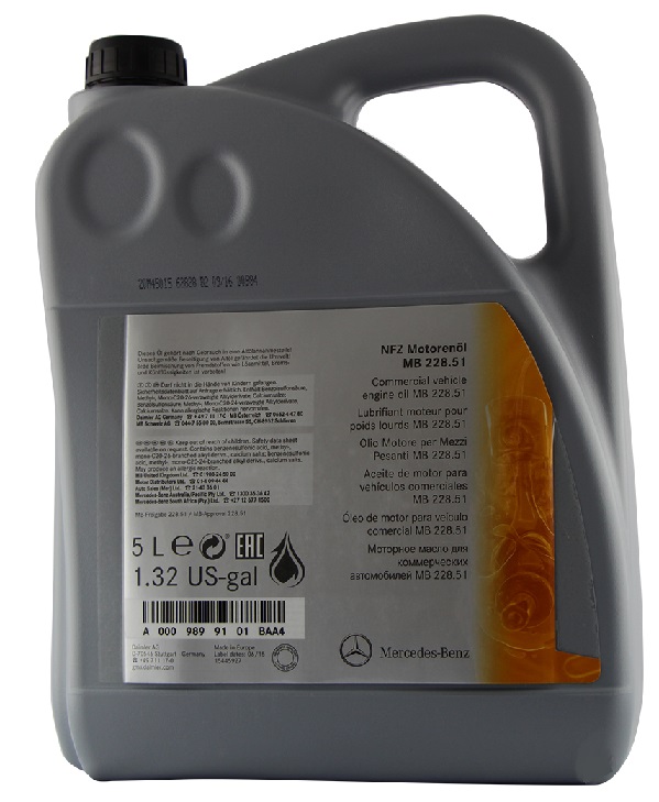 Mercedes Engine oil Mercedes MB 229.5 5W-40, 5L – price