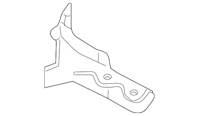 Door sill mounting bracket Toyota 75865-50100