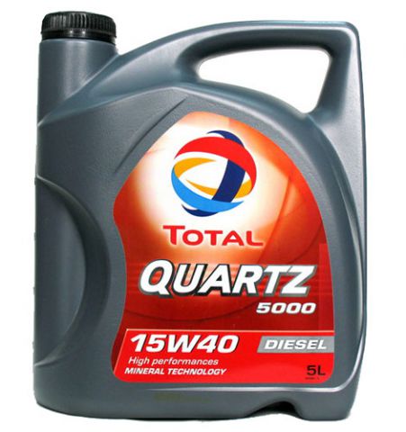 Engine oil Total QUARTZ 5000 Diesel 15W-40, 5L Total 15W40Q5000D5L