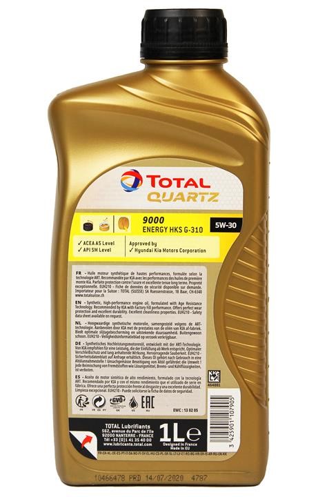 Engine oil Total QUARTZ 9000 ENERGY HKS G310 5W-30, 1L Total 5W30Q9000EHKSG3101L