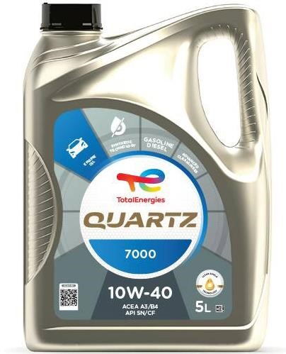 Total 10W40Q70005L Engine oil Total QUARTZ 7000 10W-40, 5L 10W40Q70005L