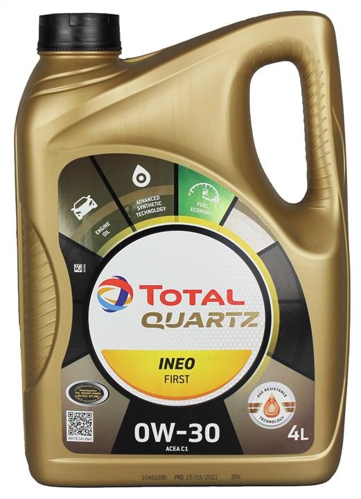 Engine oil Total QUARTZ INEO FIRST 0W-30, 4L Total 0W30QINEOF4L