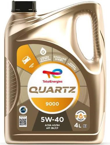 Total 5W40Q90004L Engine oil Total QUARTZ 9000 5W-40, 4L 5W40Q90004L