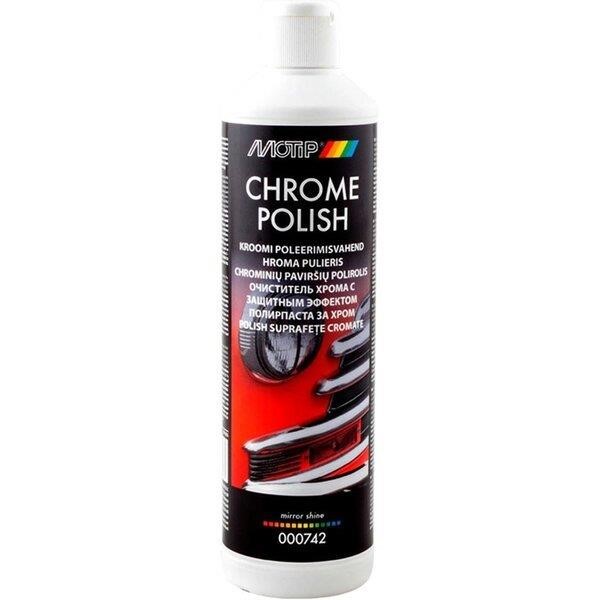 000742 Motip Motip Chrome Parts Polish with Protective Effect Black Line, 500 ml