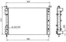 Engine radiator Fiat Strada: 1553310 Kraft Automotive Engine cooling radiator