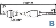 General ricambi RE3391 Drive shaft RE3391 RE3391 General ricambi Drive shaft