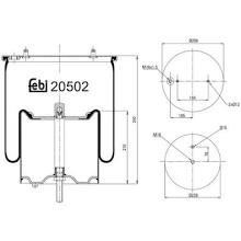 Contitech 4913 N P02 Air spring 4913NP02 4913NP02 Contitech Air spring