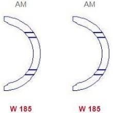 Bearing shell Toyota Echo: TW1457ASTD Kolbenschmidt GUIDE,CRANKSHAFT BEARING, set