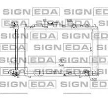 Engine cooling radiator Honda Civic: 3805083 Polcar Engine cooling radiator