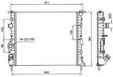 6007081 Polcar Engine cooling radiator