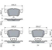 Brake pad Ford Puma: QP0332 Quaro Brake pad set
