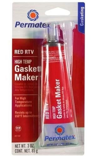 81160 Permatex Sealant "RTV" silicone heat-resistant red, 85 gr