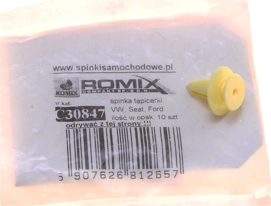 Fastening clip, set of 10 pcs. Romix C30847