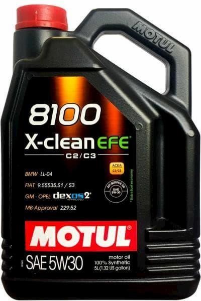5W308100XCLEANEFE5L Motul Engine oil Motul 8100 X-CLEAN EFE 5W-30, 5L