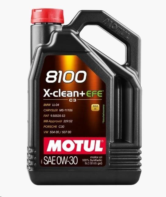Engine oils Iveco Daily: 0W308100XCLEANPLUSEFE5L Motul Engine oil Motul 8100 X-CLEAN+ EFE 0W-30, 5L
