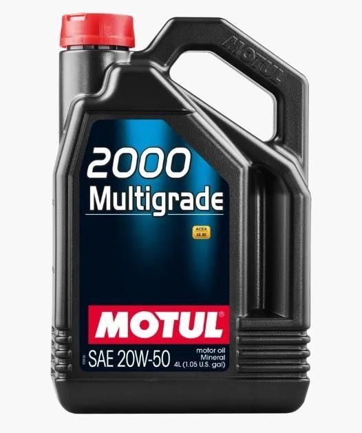 20W502000MGRADE4L Motul Engine oil Motul 2000 MULTIGRADE 20W-50, 4L