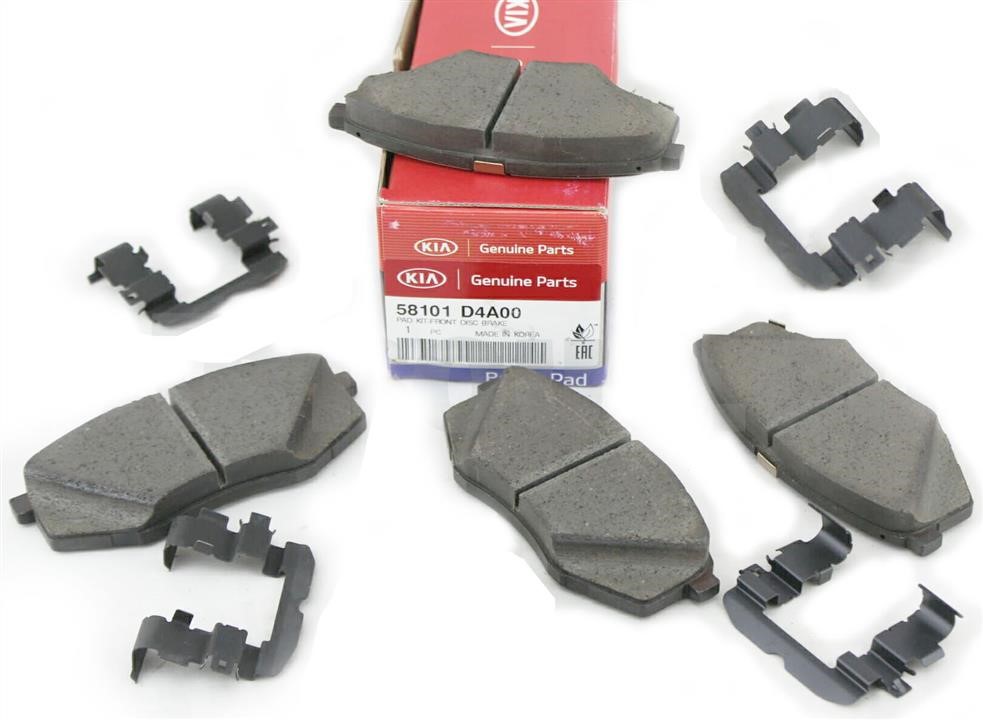 Brake spare parts KIA Seltos (Kia Seltos): 58101D4A00 Hyundai/Kia Disc brake pad set