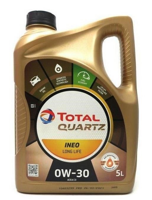 0W30QINEOLL5L Total Engine oil Total QUARTZ INEO LONG LIFE FUEL ECONOMY 0W-30, 5L