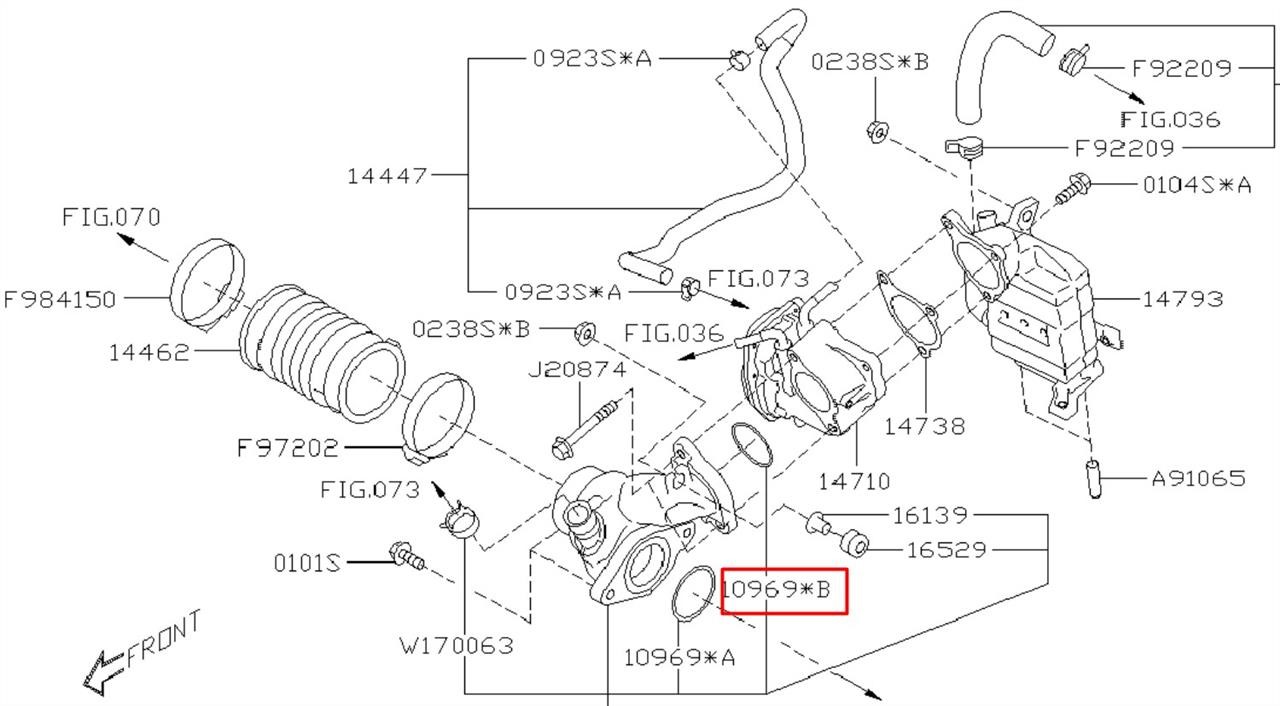10969AA020 Subaru O-ring