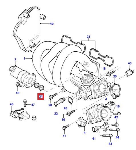 1086466 Ford Idle valve gasket