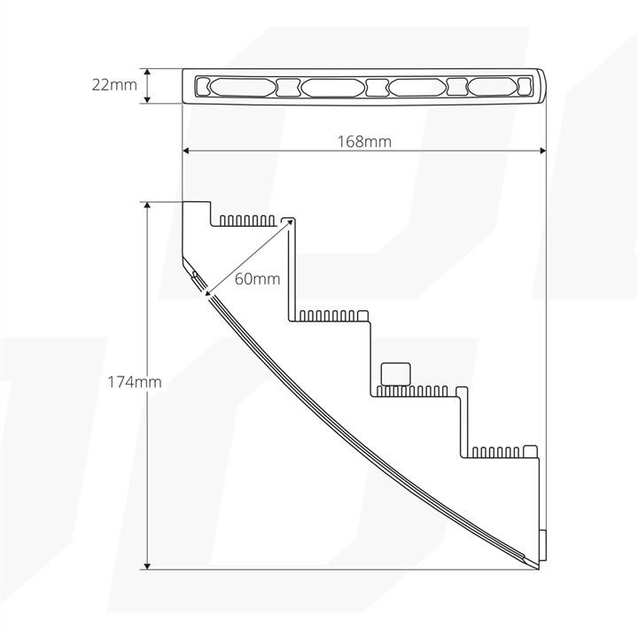 AMiO Daytime running lights AMiO LED 523HP mini – price 393 PLN