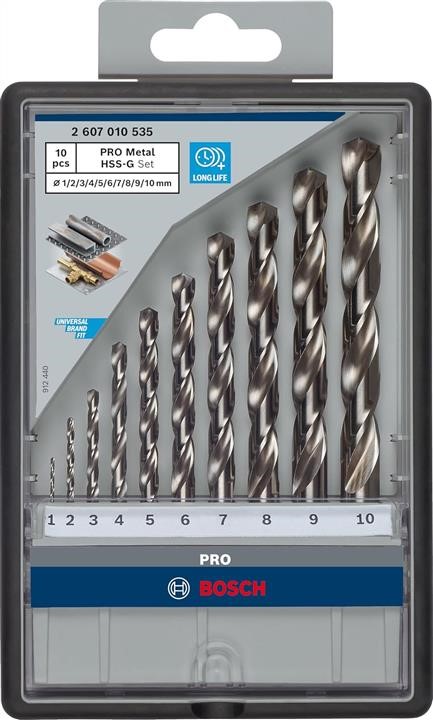 2607010535 Bosch Drill bit set for metal