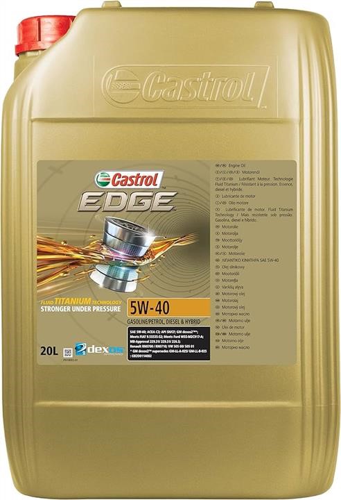 Castrol 5W40EDGE20L Engine oil Castrol EDGE 5W-40, 20L 5W40EDGE20L 5W40EDGE20L Castrol Engine oil Castrol EDGE 5W-40, 20L