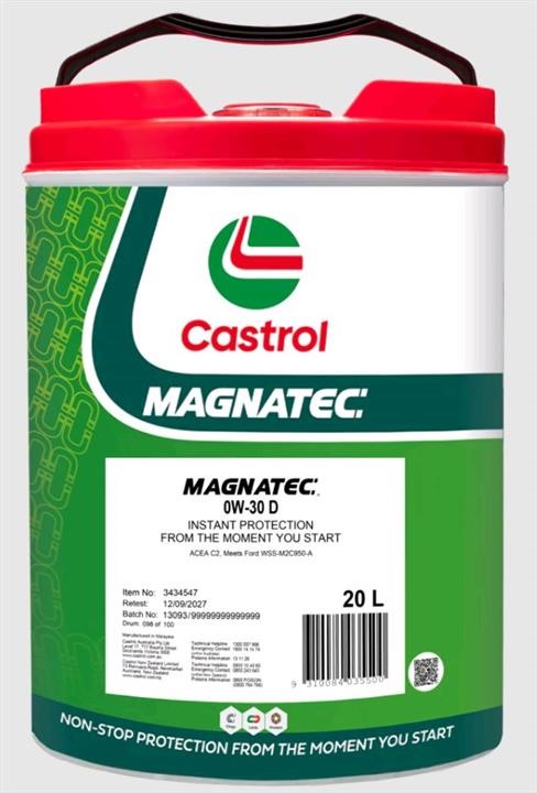 Castrol 0W30MAGD20L Engine oil Castrol MAGNATEC 0W-30 D, 20L 0W30MAGD20L 0W30MAGD20L Castrol Engine oil Castrol MAGNATEC 0W-30 D, 20L