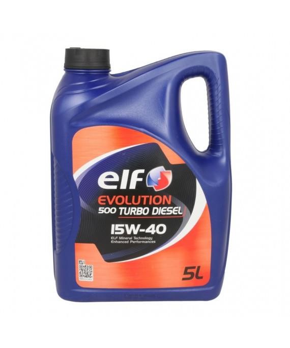 15W40EVO500TD5L Elf Engine oil ELF EVOLUTION 500 TURBO DIESEL 15W-40, 5L