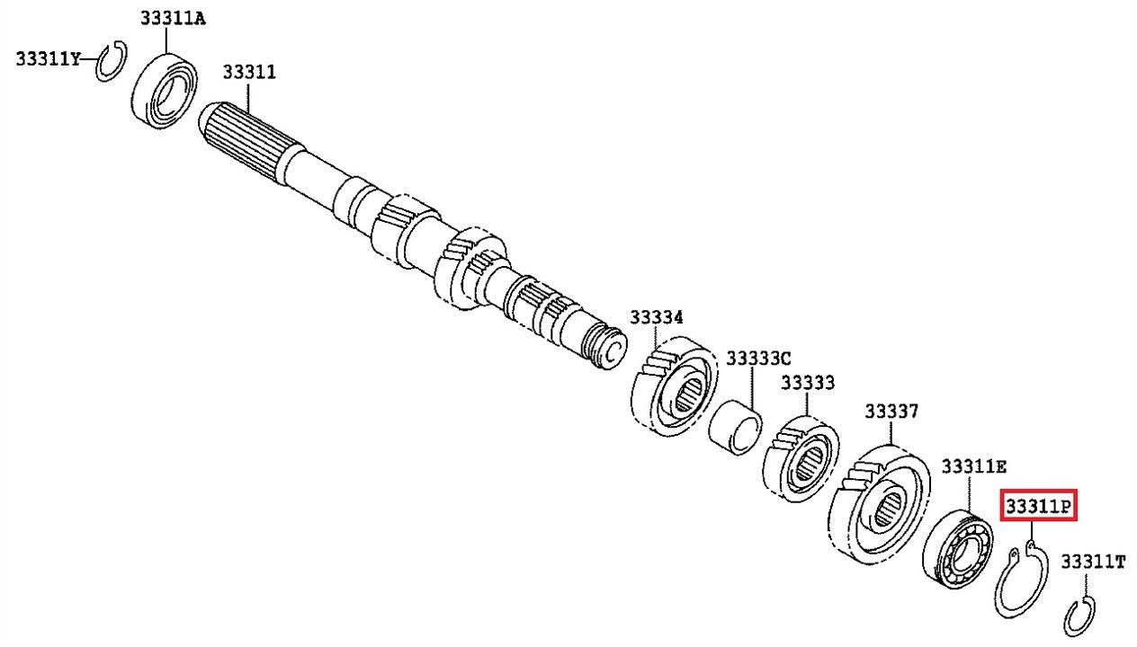 9052072007 Toyota Locking Ring