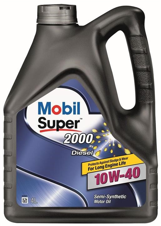 MOBSUP2000X1D10W404L Mobil Engine oil MOBIL SUPER 2000 X1 Diesel 10W-40, 4L