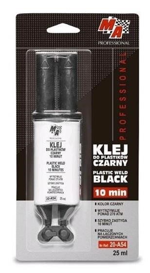 01279 Moje Auto Two-component plastic adhesive, black, 25 ml