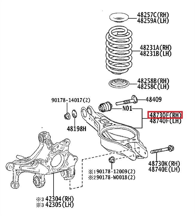 Buy Toyota 48730-F4010 at a low price in United Arab Emirates!