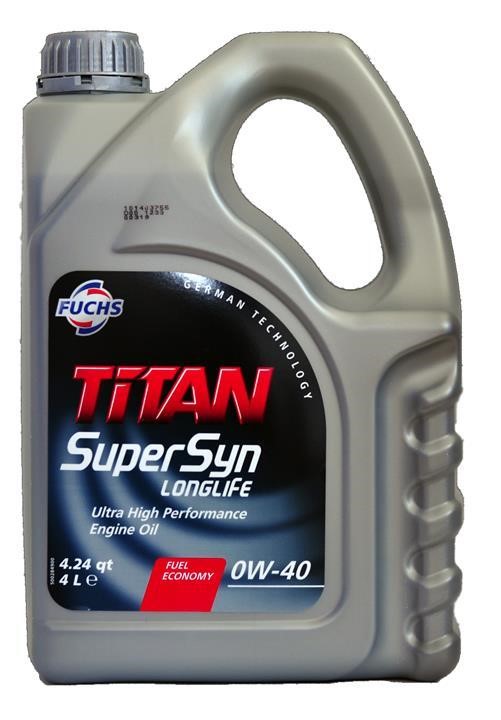 Fuchs FTSUPERSYNLL0W404L Engine oil Fuchs TITAN SUPERSYN LONGLIFE 0W-40, 4L FTSUPERSYNLL0W404L FTSUPERSYNLL0W404L Fuchs Engine oil Fuchs TITAN SUPERSYN LONGLIFE 0W-40, 4L