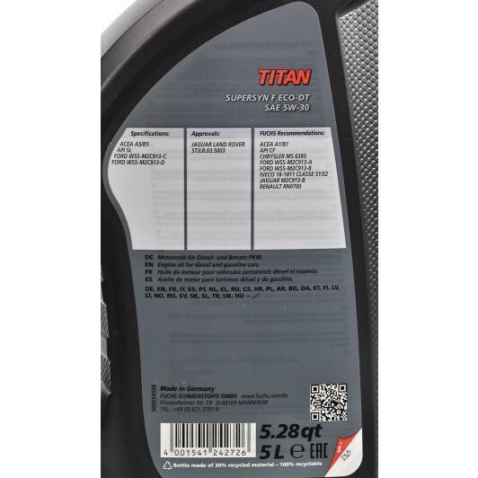 Buy Fuchs FTSUPERSYNFECODT5W304L at a low price in United Arab Emirates!