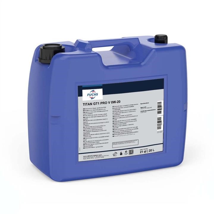 Fuchs FTGT1PROV0W2020L Engine oil Fuchs TITAN GT1 PRO V 0W-20, 20L FTGT1PROV0W2020L FTGT1PROV0W2020L Fuchs Engine oil Fuchs TITAN GT1 PRO V 0W-20, 20L