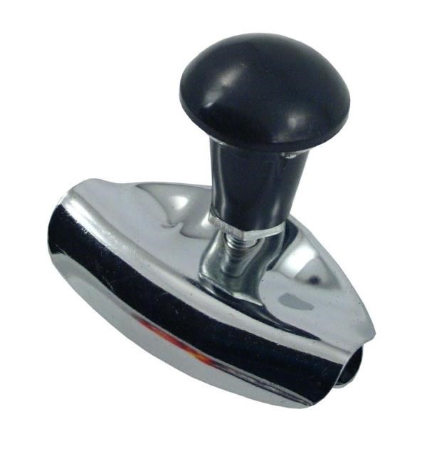42262 Carcommerce STEERING WHEEL KNOB UNFOLDED - SILVER