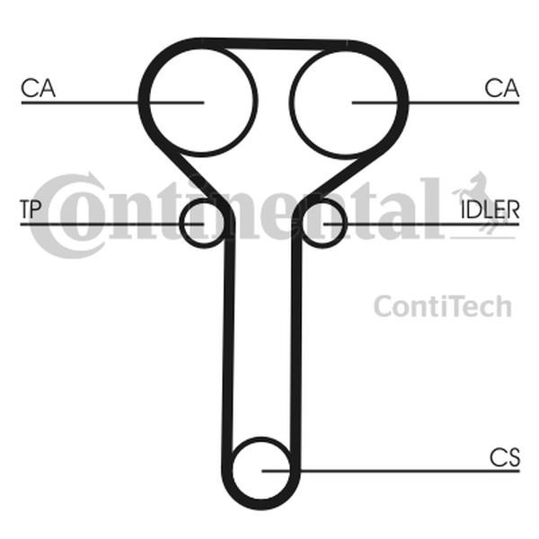 CT978WP1 Contitech TIMING BELT KIT WITH WATER PUMP