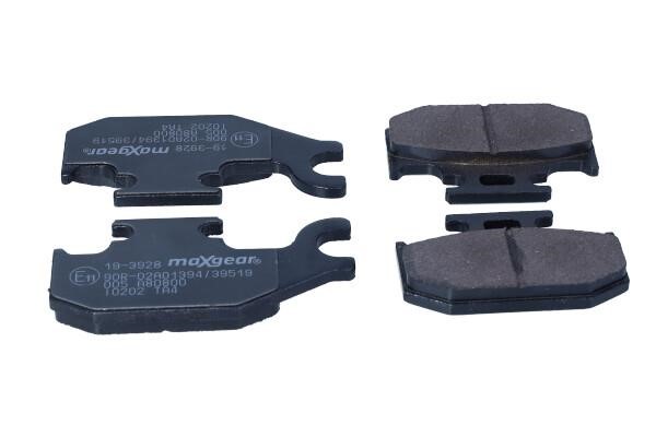 Disc brake pad set Renault Twizy: 193928 Maxgear Brake pad set